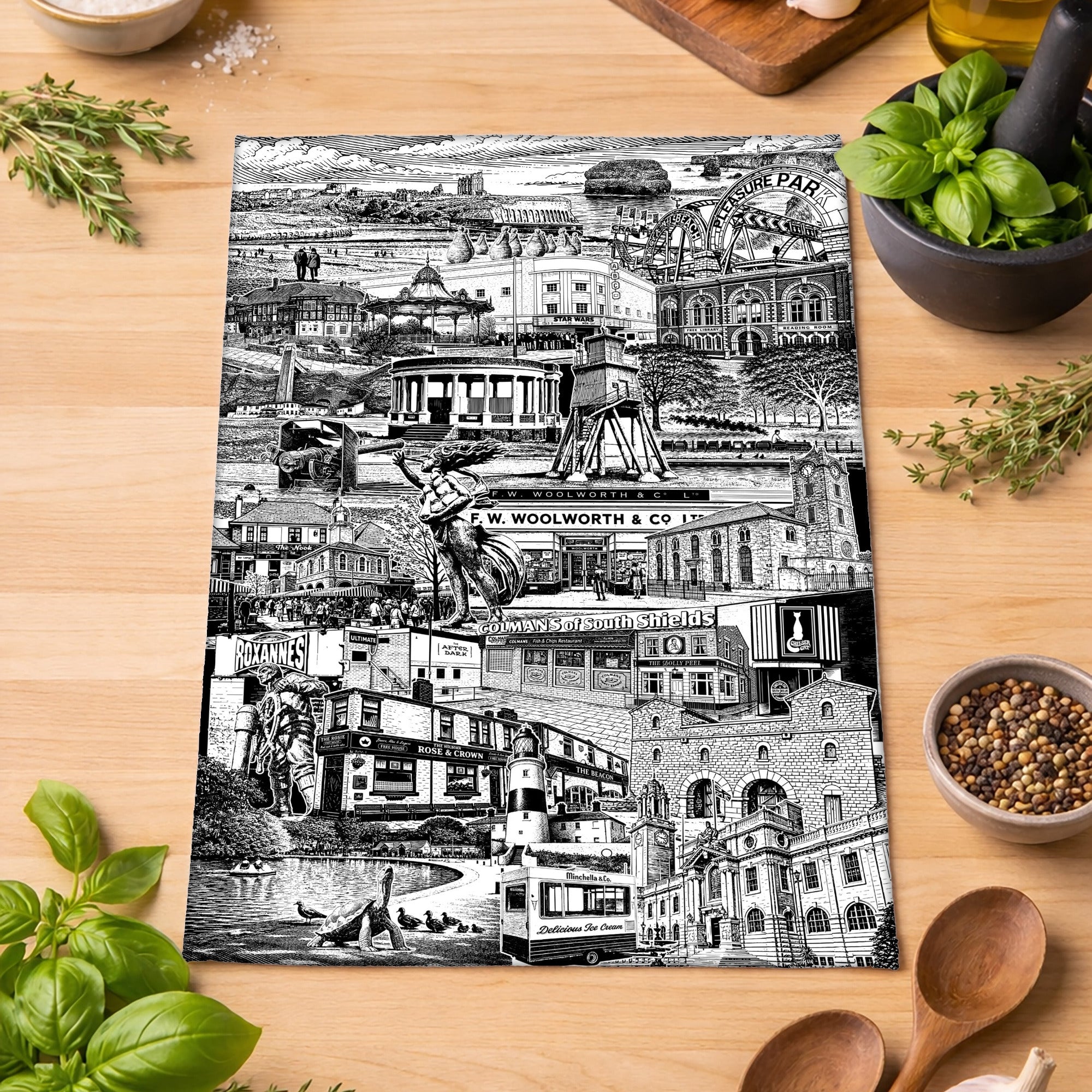 South Shields landmark print by Above The Clouds Prints & Gifts